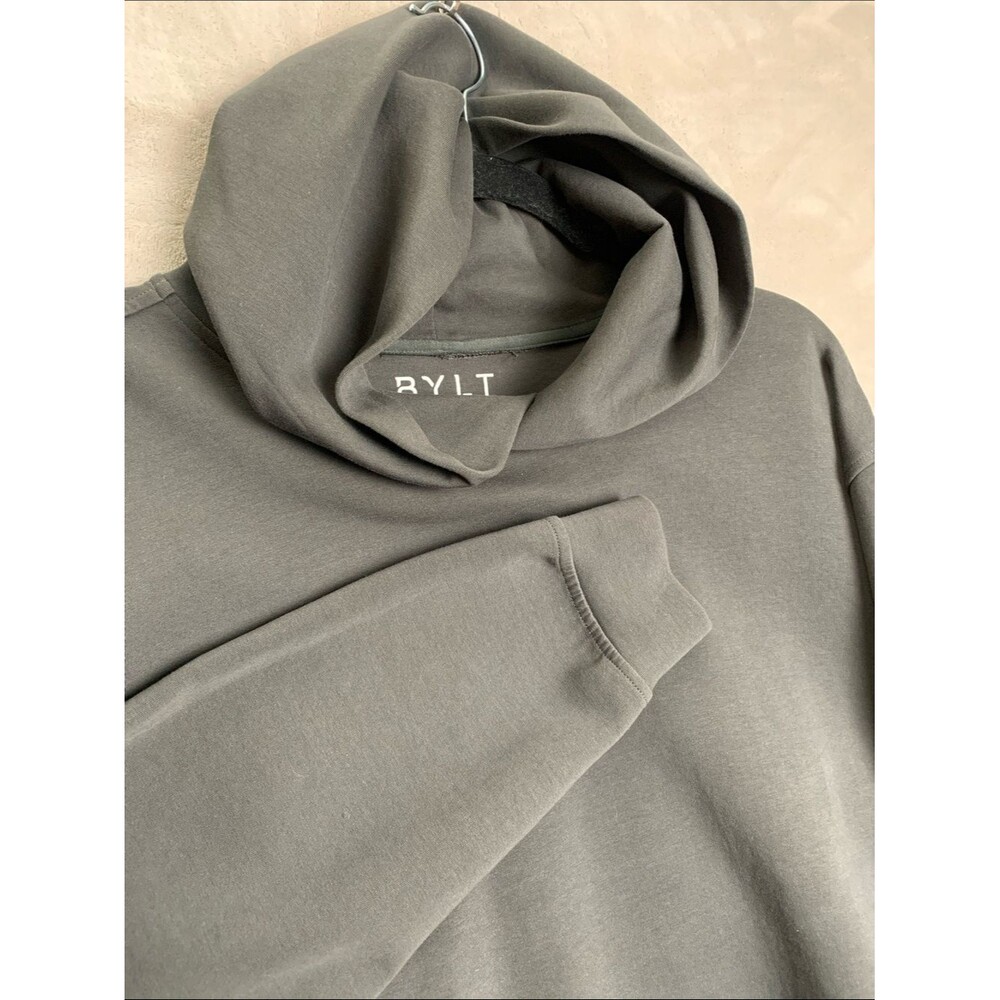 BYLT BASICS | XXL 2XL Men OVERSIZED HOODED SWEATSHIRT | GREY